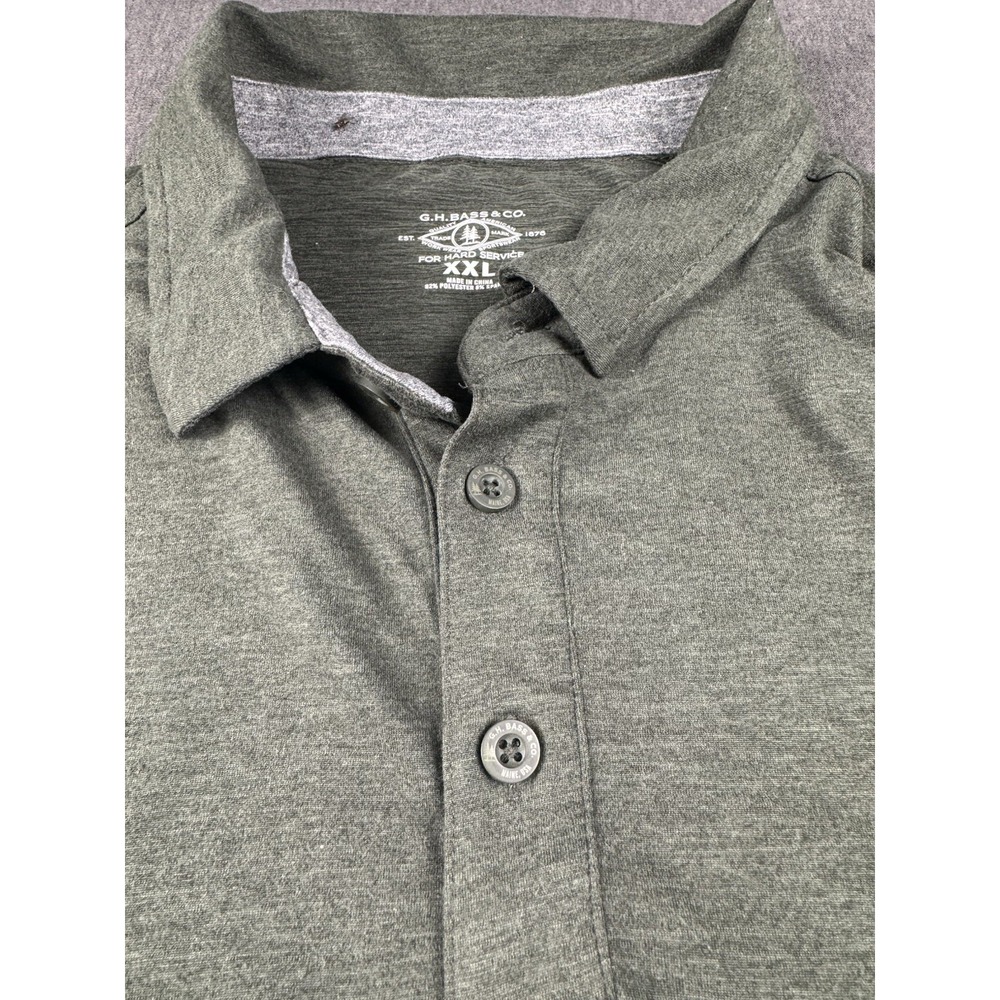 G H Bass And Co Polo Men's Xxl Forest Green - Picture 3 of 7